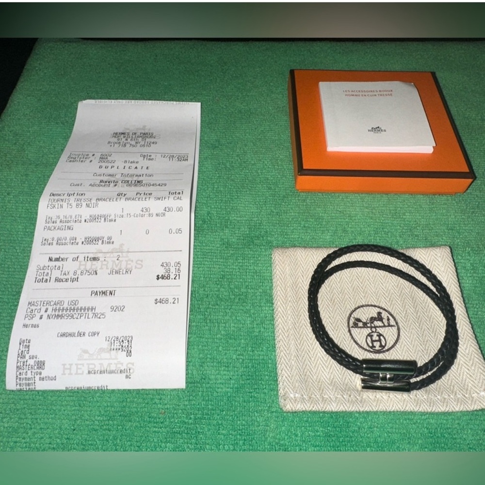 HERMES Men’s Tournis Tresse bracelet
